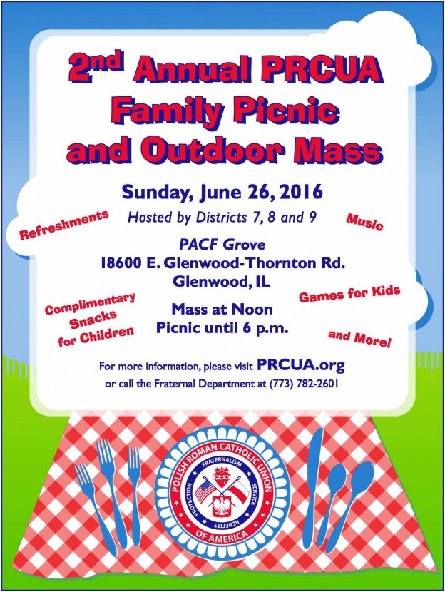 2nd annual prcua family picnic and outdoor mass polish roman annual company picnic flyer