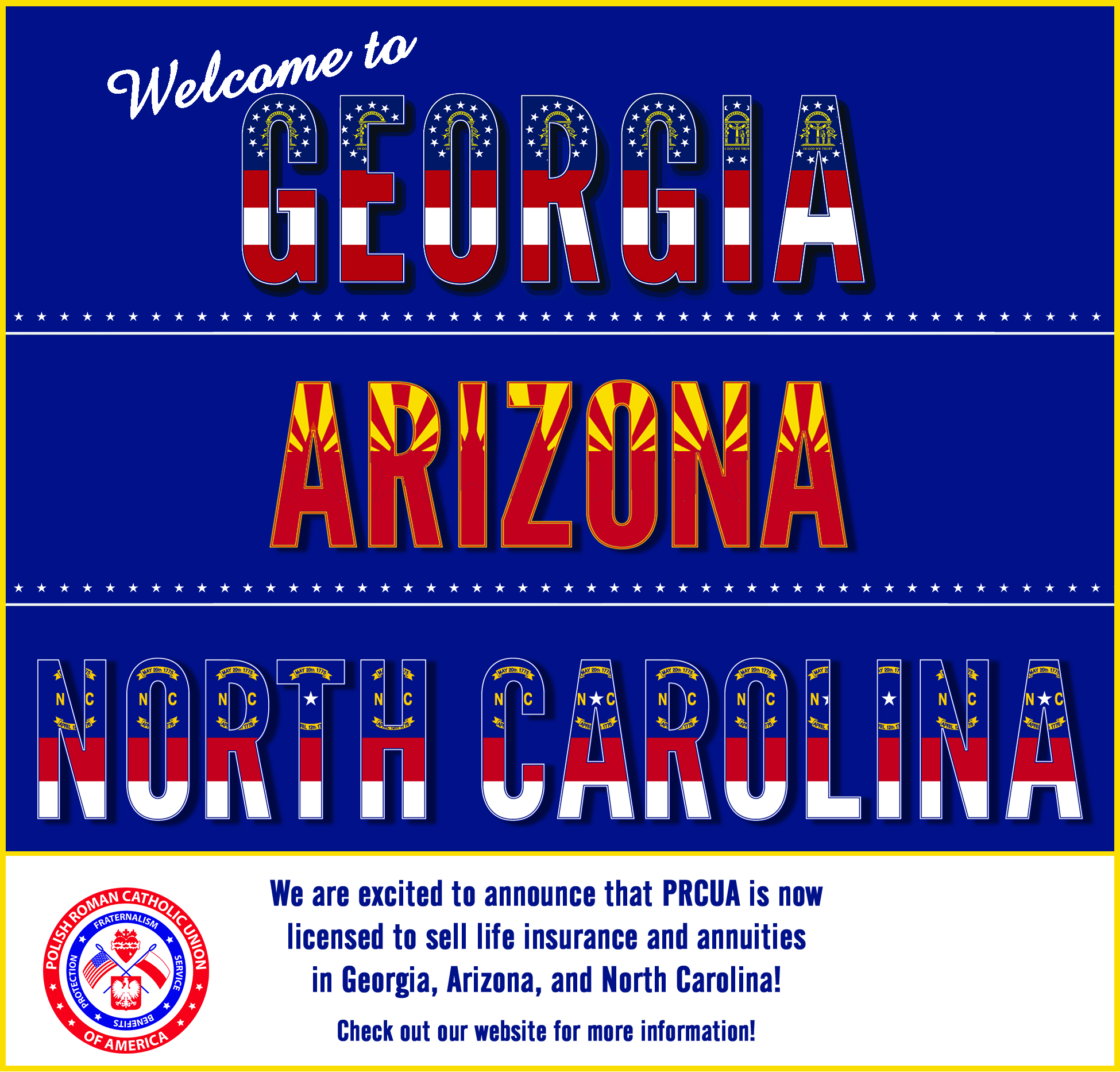 PRCUA Is Now Licensed In 3 New States!