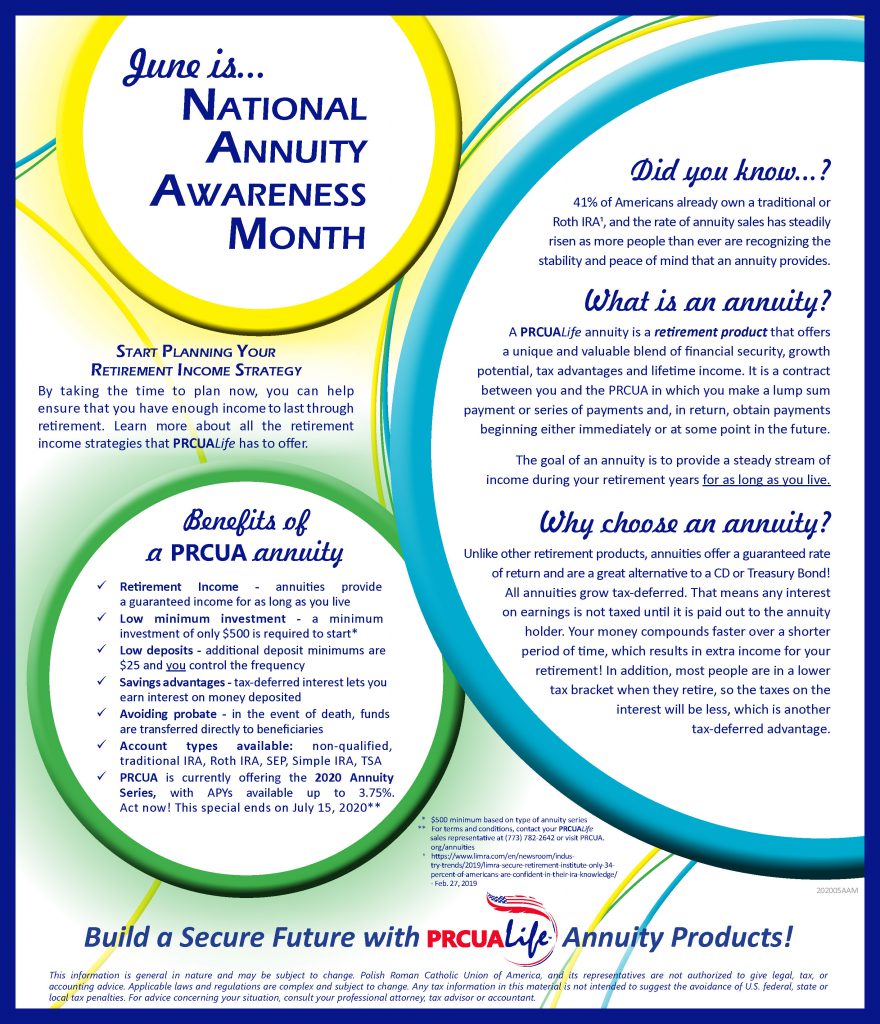 June is National Annuity Awareness Month Polish Roman Catholic Union