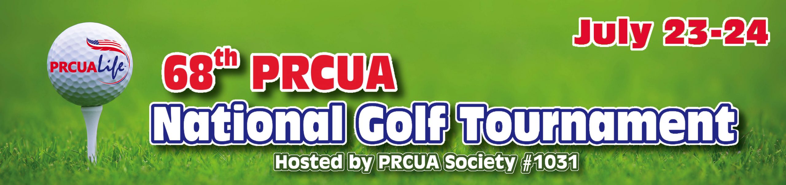 2021 Golf Tournament Header with date