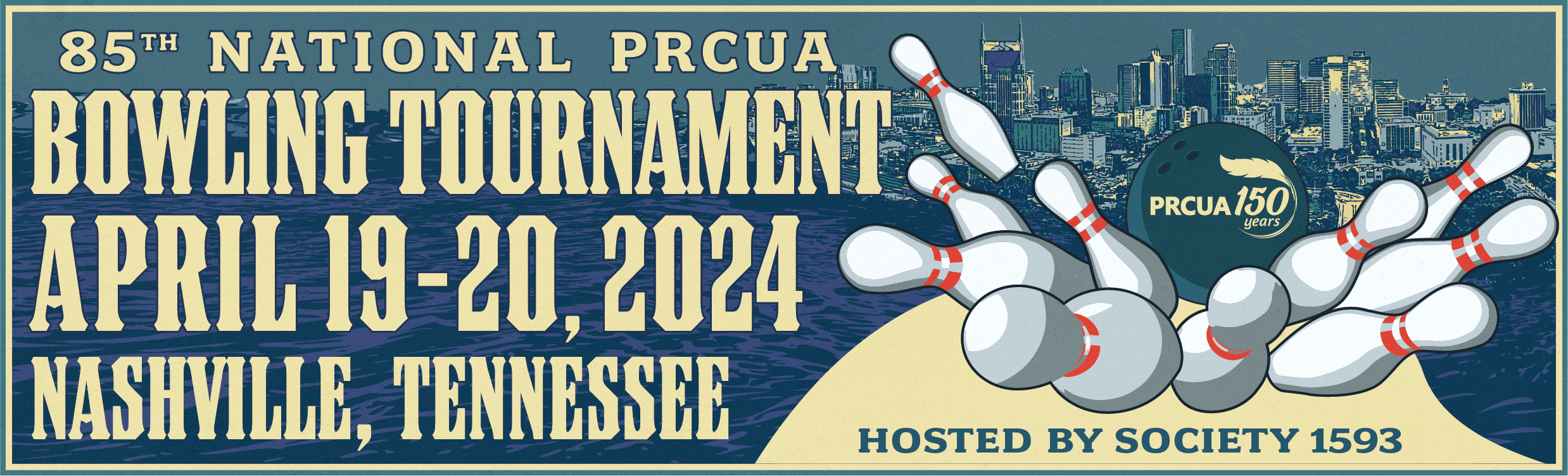 PRCUA Bowling Tournament Graphic