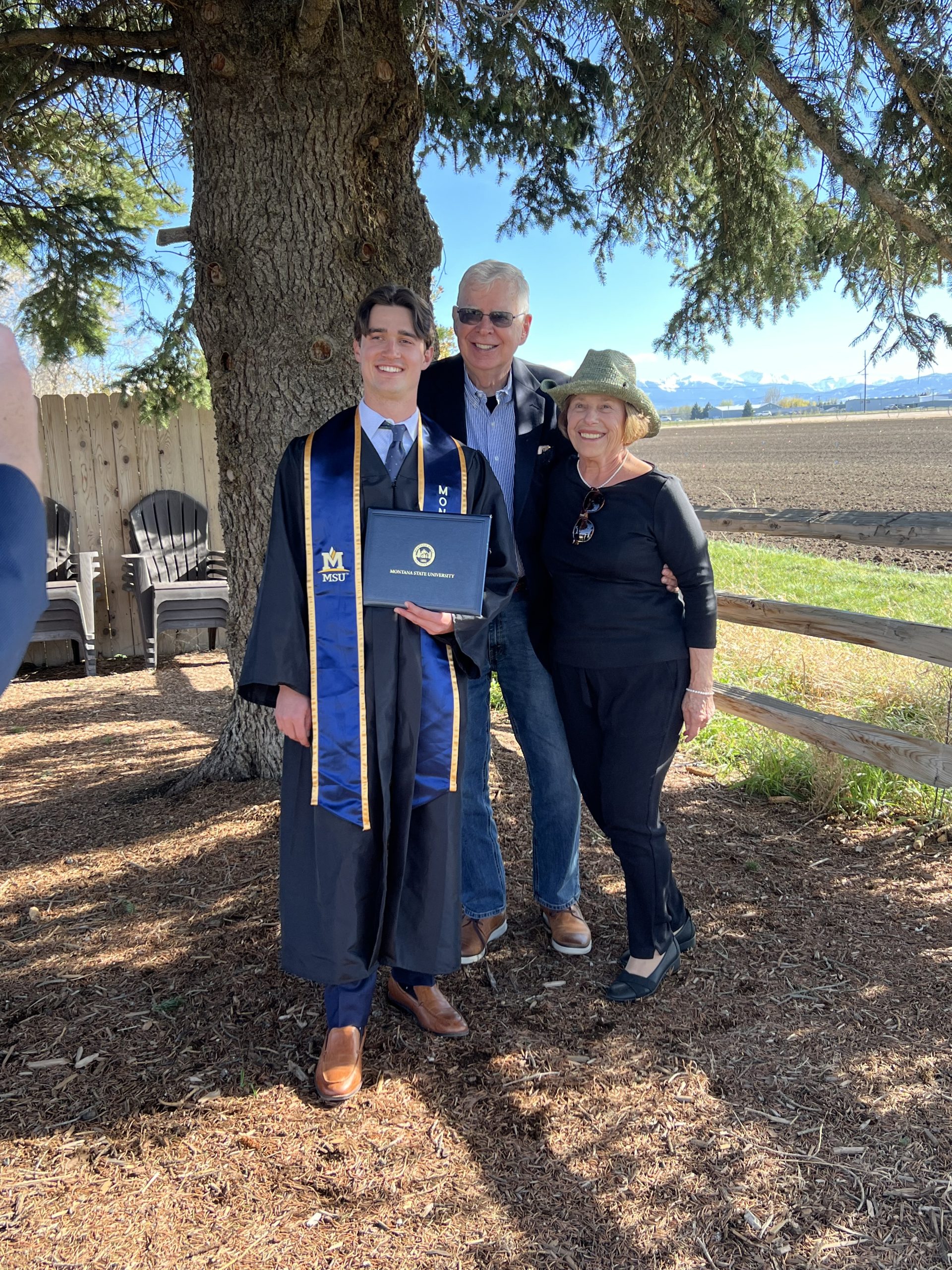 Trafford Turkiewicz with Grandfather and past Director Richard and Mary Grace Turkiewicz