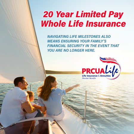 PRCUA 20 Year Limited Pay Whole Life Insurance