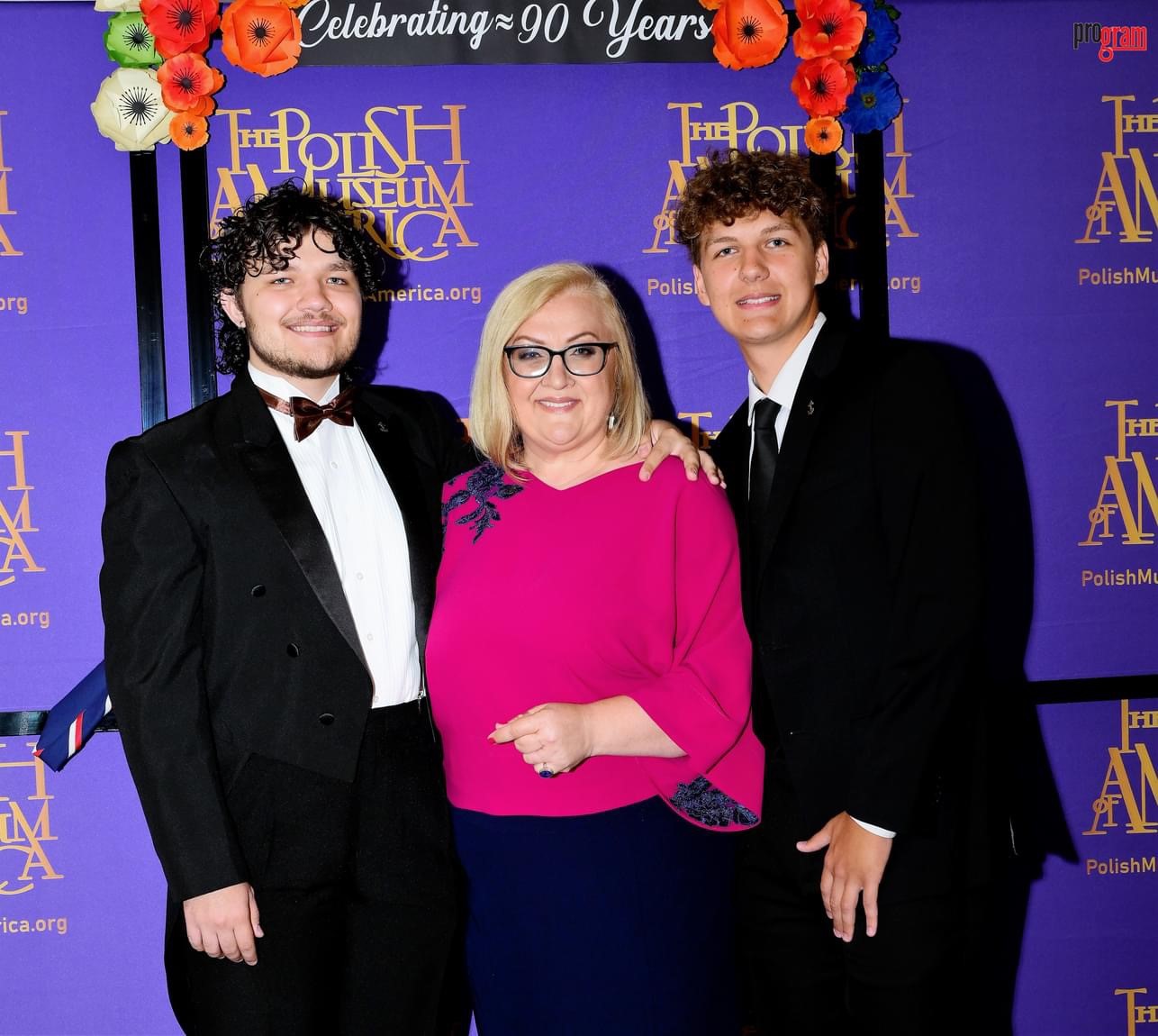 Malgorzata Kot with sons