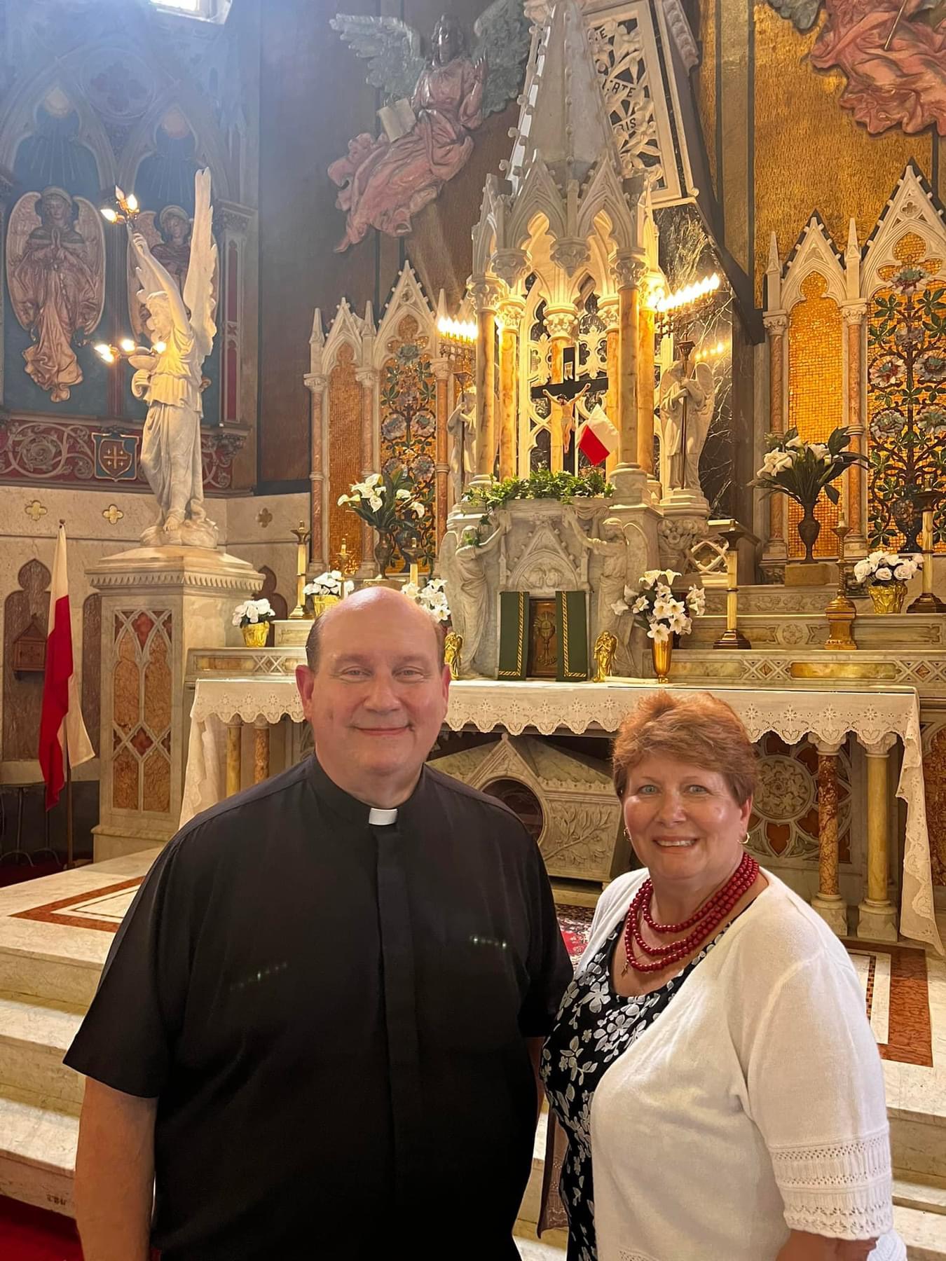 6. Father Wally Ptak and Colleen Bonkowski