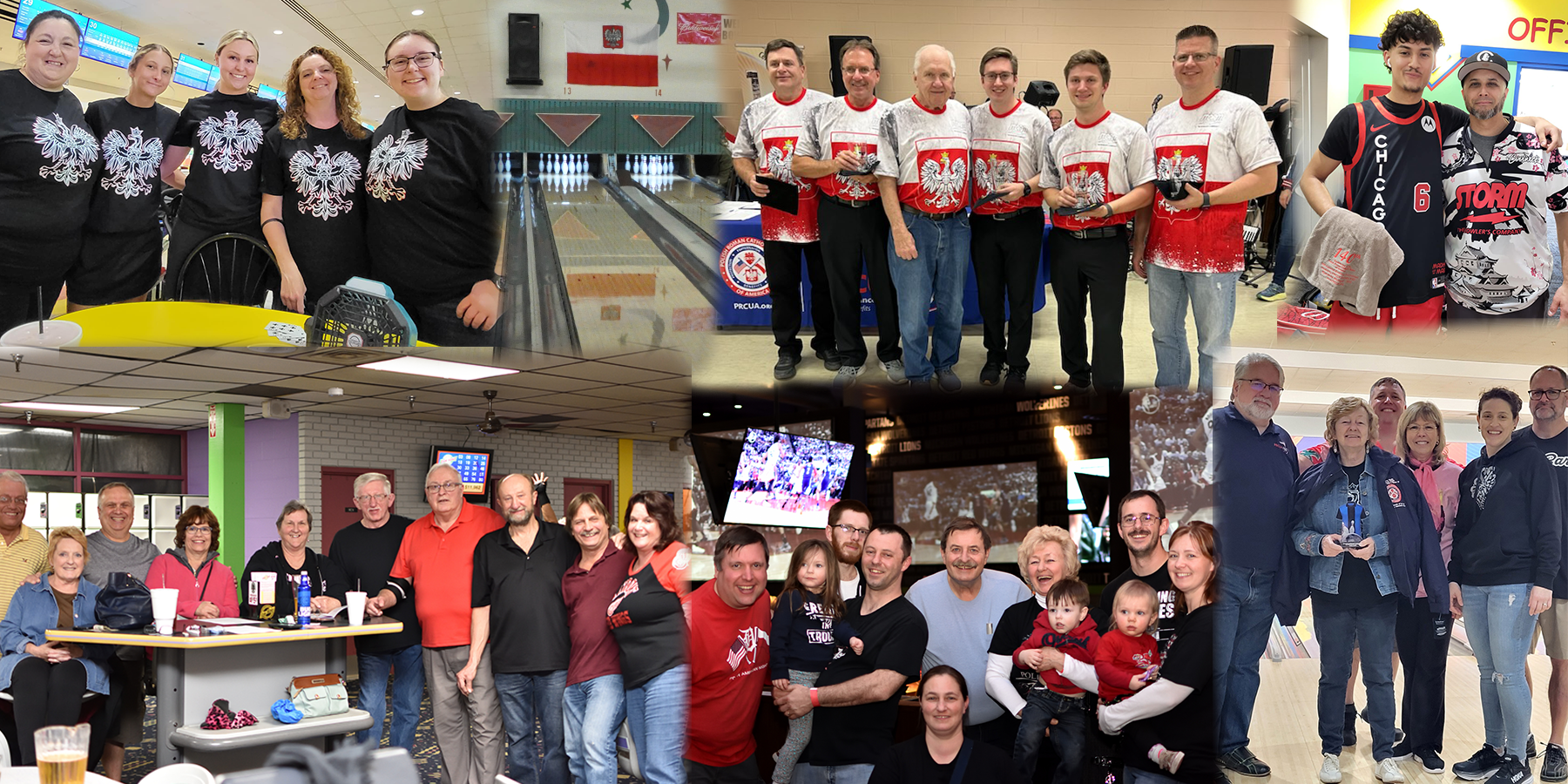 Sport Tournament Bowling Collage