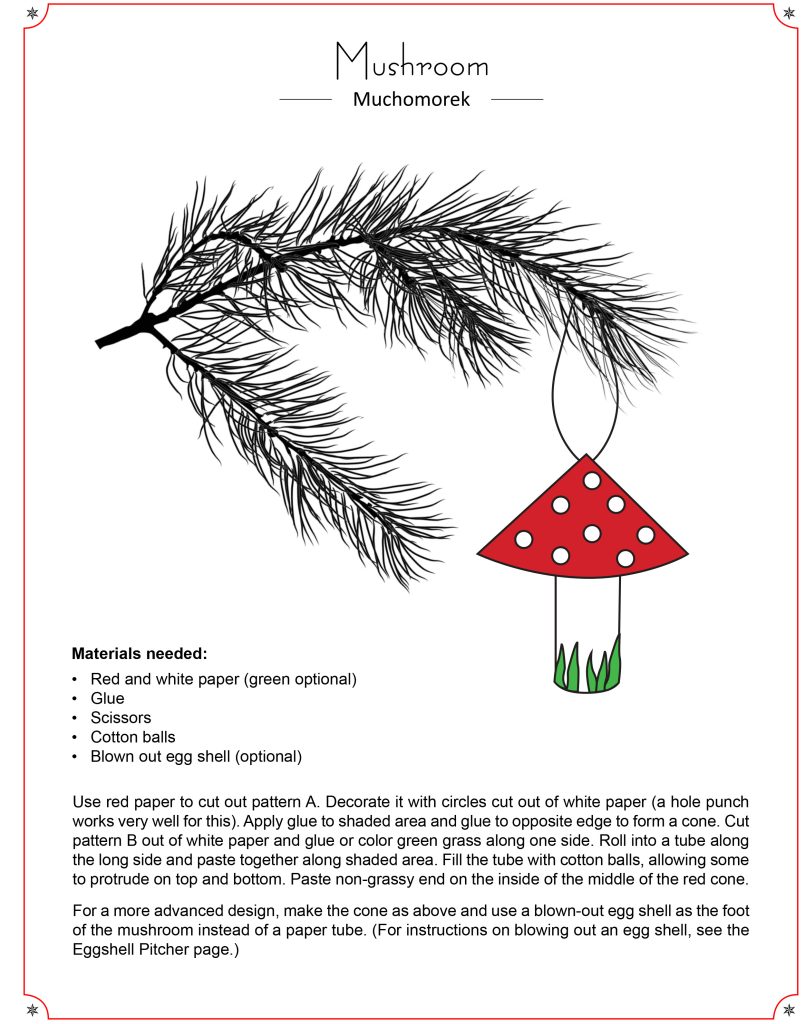 Christmas Ornament Project Book - Mushroom
