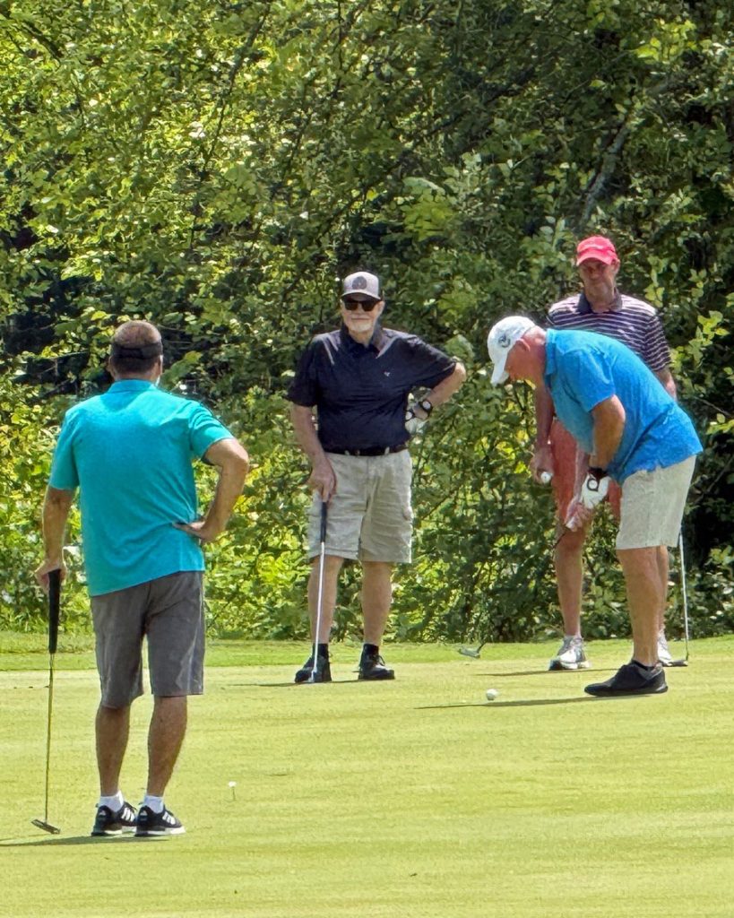 On the course 11