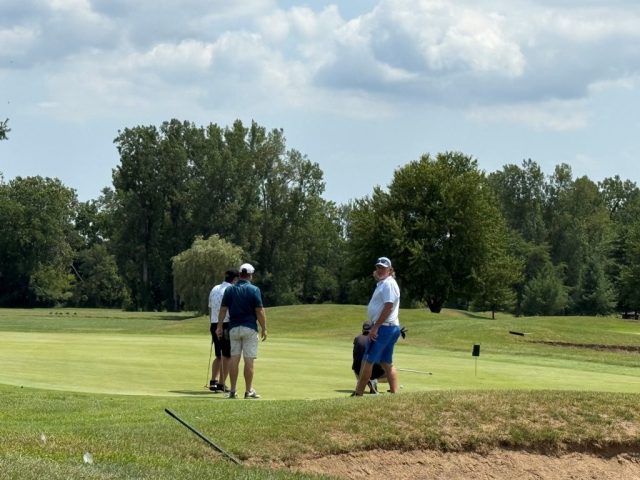 On the course 13