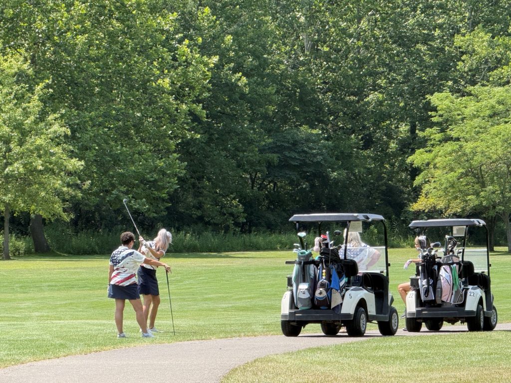 On the course 7