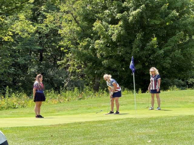 On the course 8